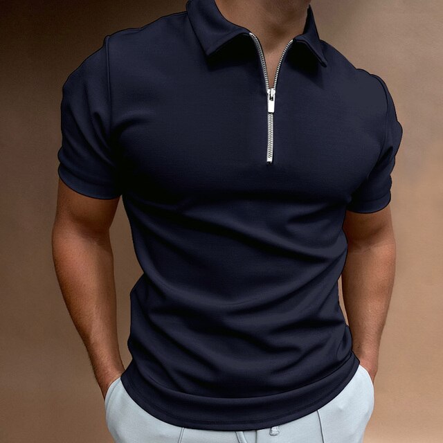Giovanni | Lässiges Herren-Polo mit Reißverschluss