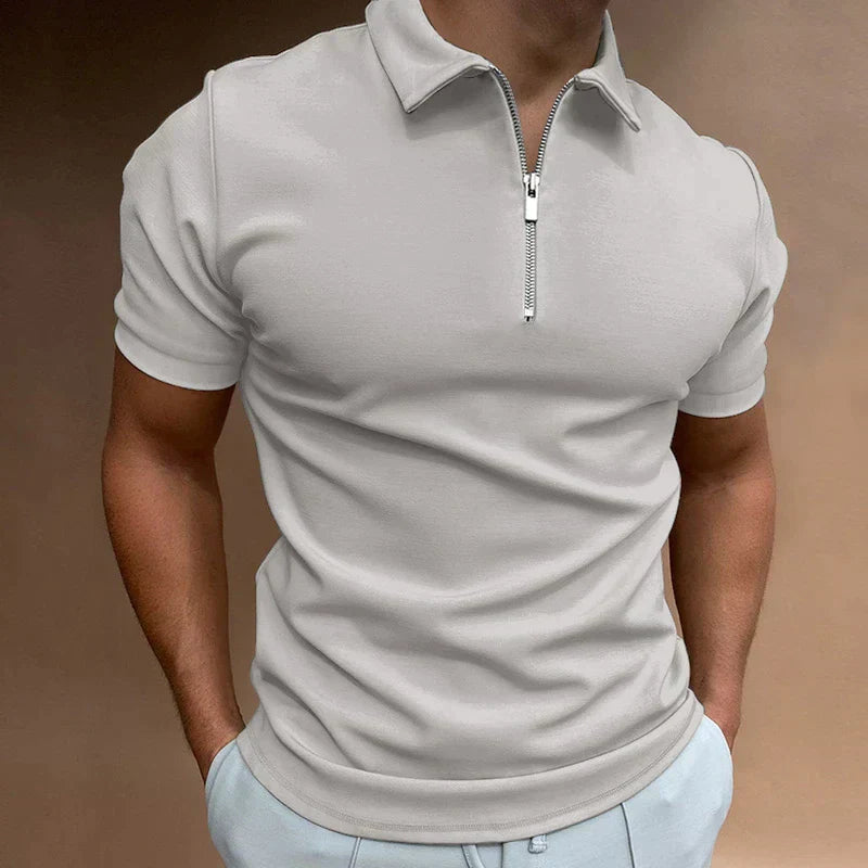 Giovanni | Lässiges Herren-Polo mit Reißverschluss