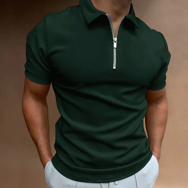 Giovanni | Lässiges Herren-Polo mit Reißverschluss