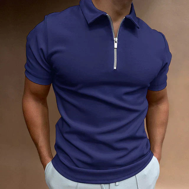 Giovanni | Lässiges Herren-Polo mit Reißverschluss
