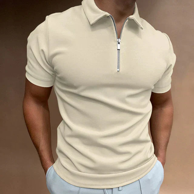 Giovanni | Lässiges Herren-Polo mit Reißverschluss