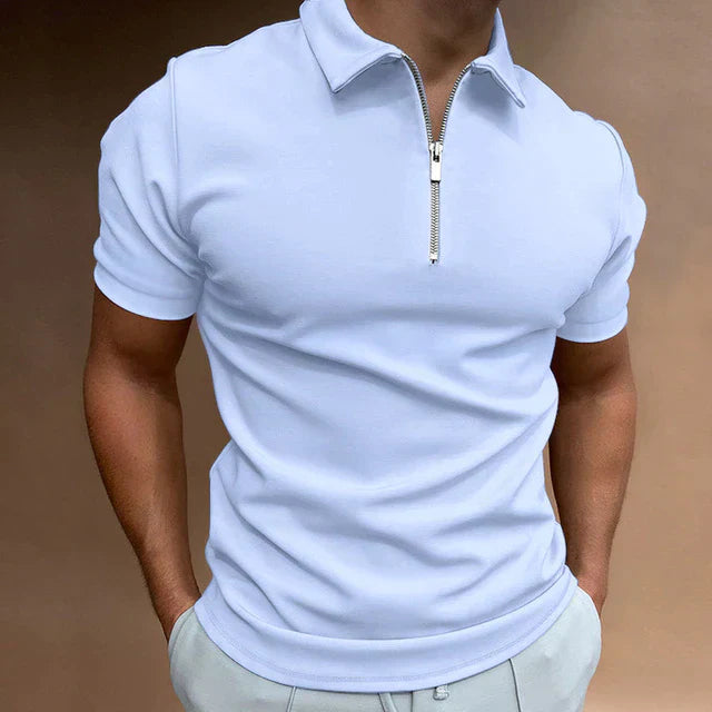 Giovanni | Lässiges Herren-Polo mit Reißverschluss